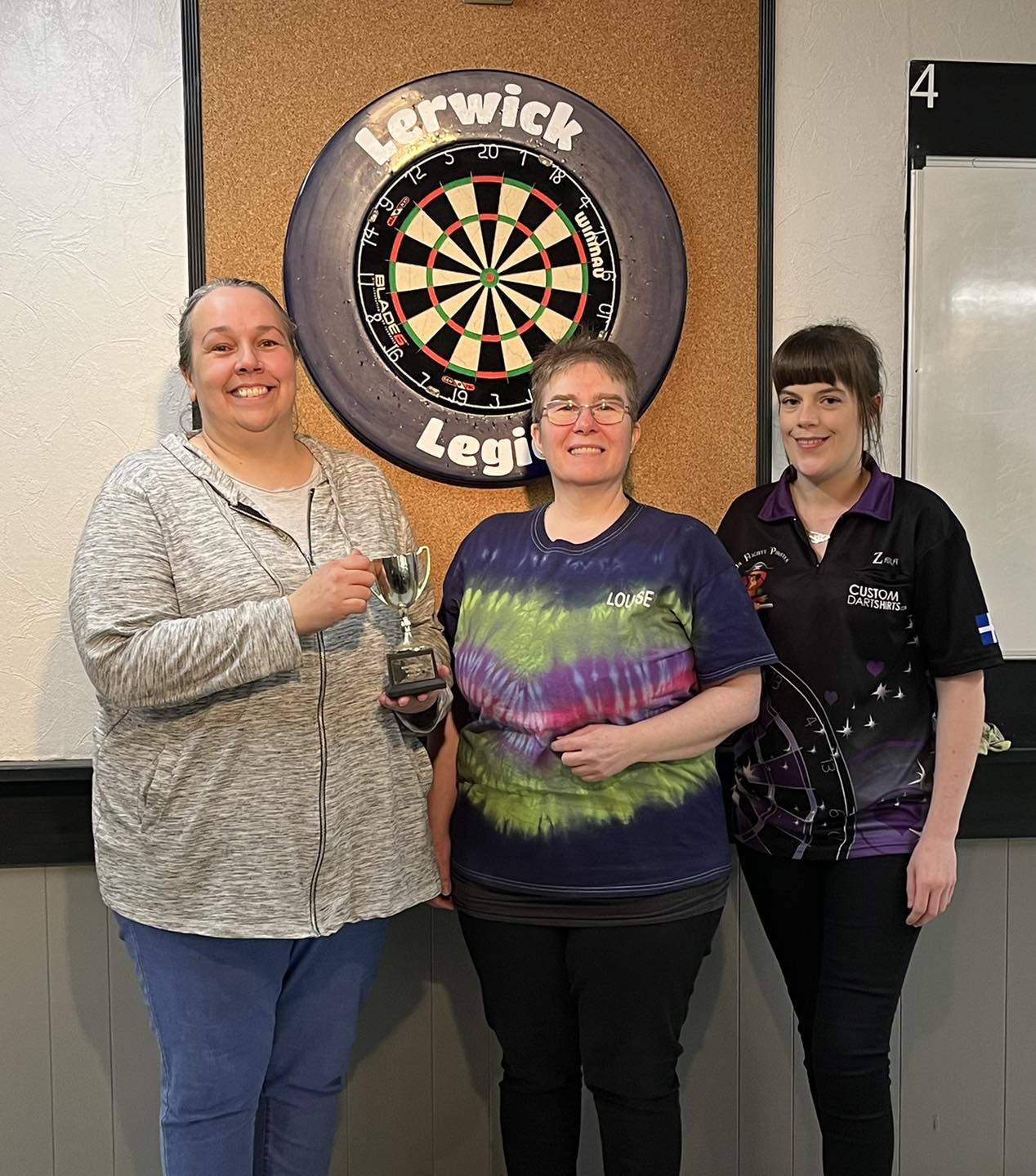 Alison Robertson is Shetland Women's Darts First Grand Prix winner